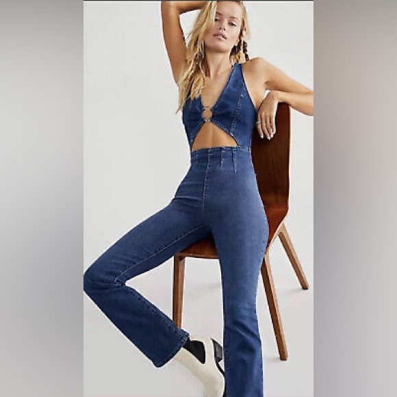 We The Free Pants - Free People We the Free Ultraviolet Jumpsuit, L